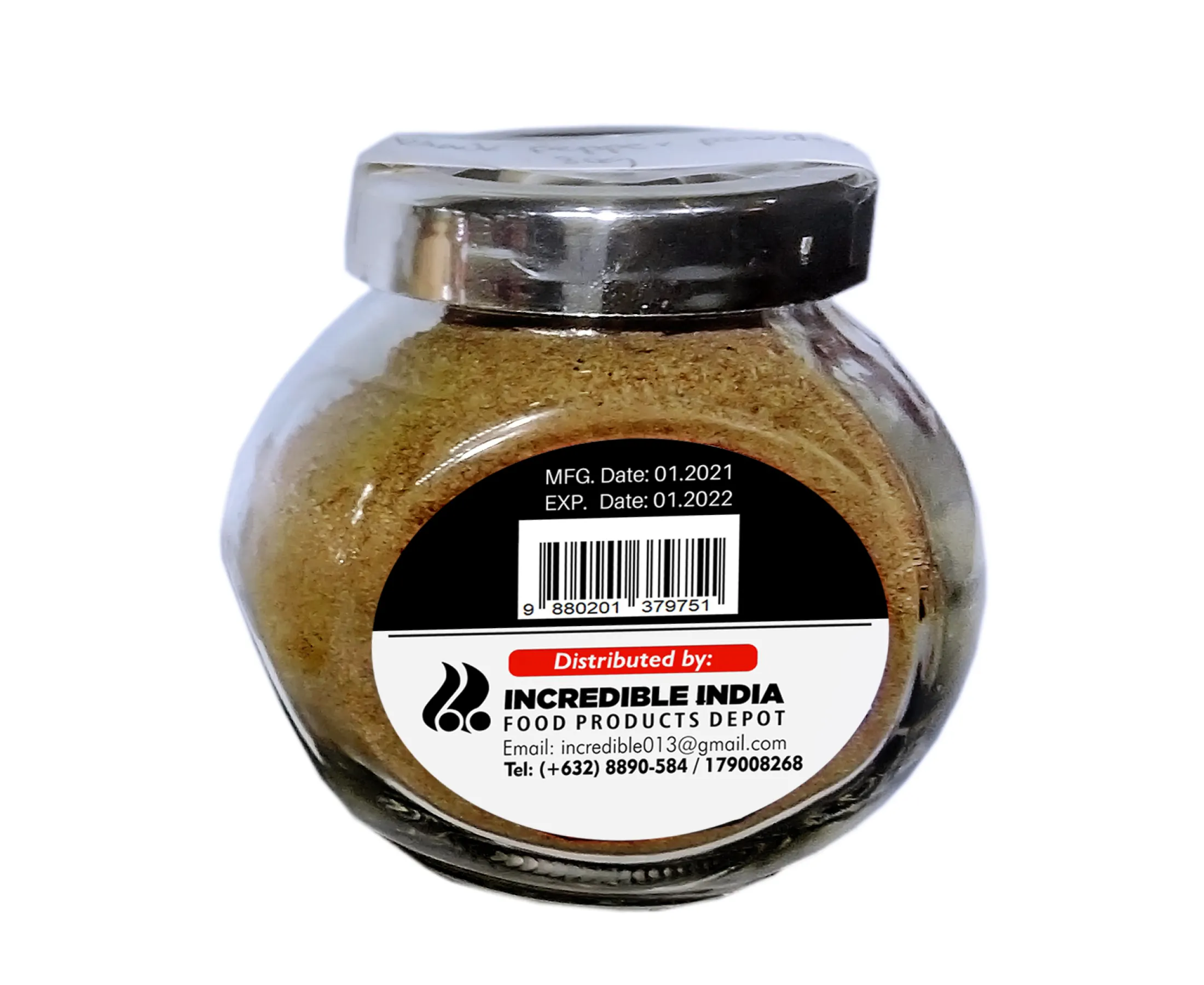 Black Pepper Powder In Glass Bottle 70g Lazada Ph