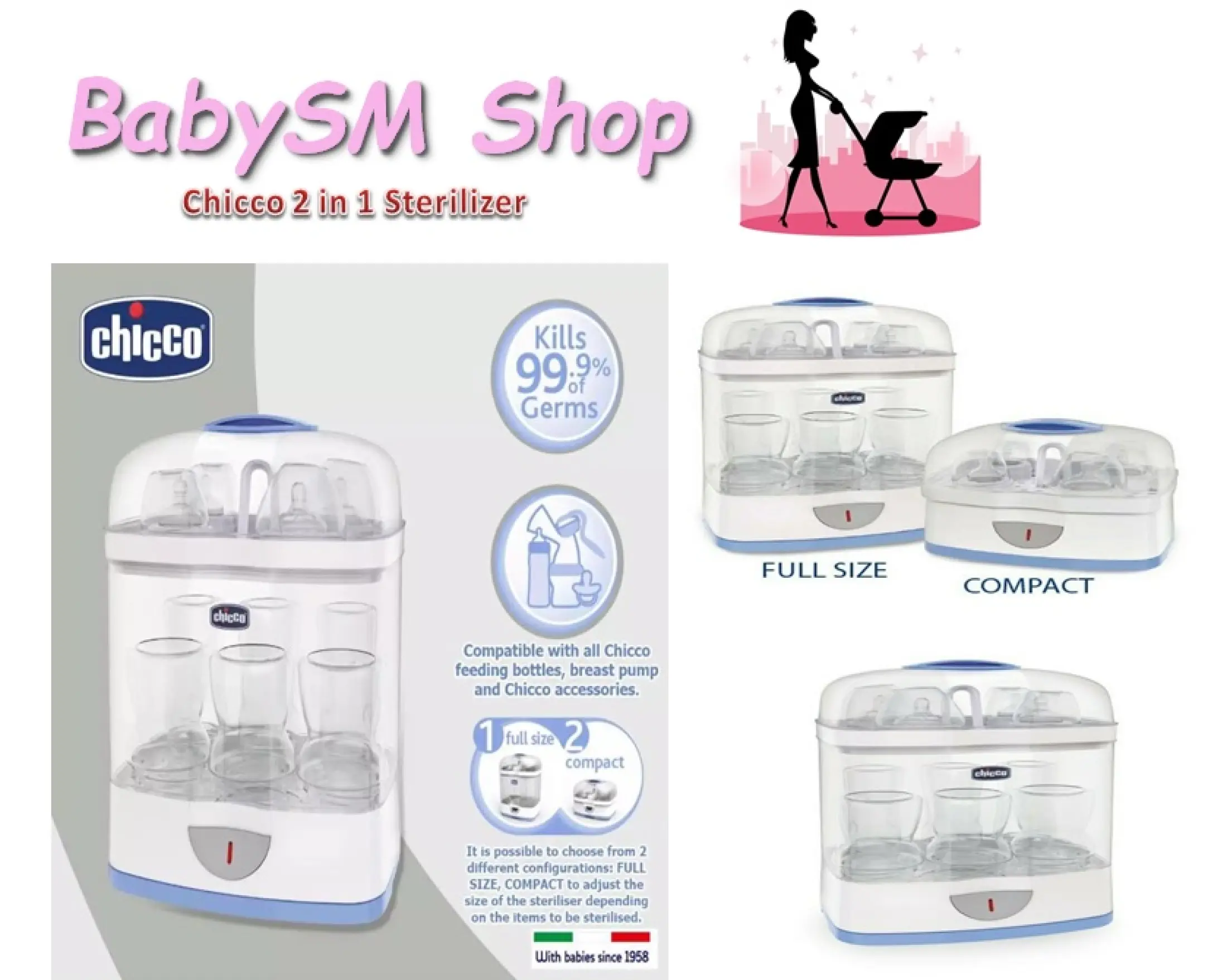 Chicco 2 In 1 Baby Bottle Sterilizer Lazada Ph