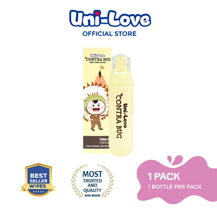 UniLove Contra Bug Deet-Free Spray 100ml Bottle of 1
