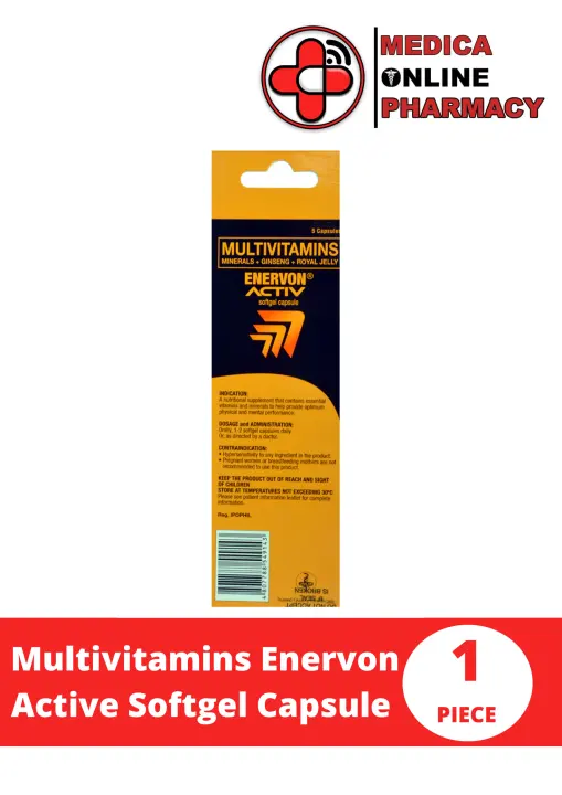 Multivitamins Enervon Active Softgel Capsule