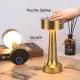 Keria LED Desk Lamp Rechargeable Dimmable Touch Table Light Simple Metal Table Lamp Bedroom Night Light Portable Eye Protection Soft Light. 