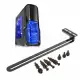 PCI Slot Fan Bracket, Graphics Card Cooling Side-Blown Bracket Bridge Vertical Cooling Rack Mount Holder Supports 80mm. 
