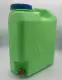 20L or 5 Gallon Slim Water Container Colored  With Rotary Faucet. 