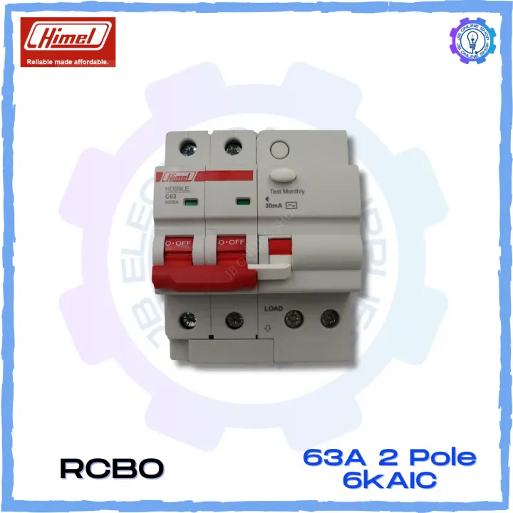 Himel Residual Current Operated Circuit Breaker (RCBO) 63A 2 Pole 230V