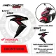 HONDA GENUINE FRONT SIDE MATTE RED FOR CLICK 125i. 
