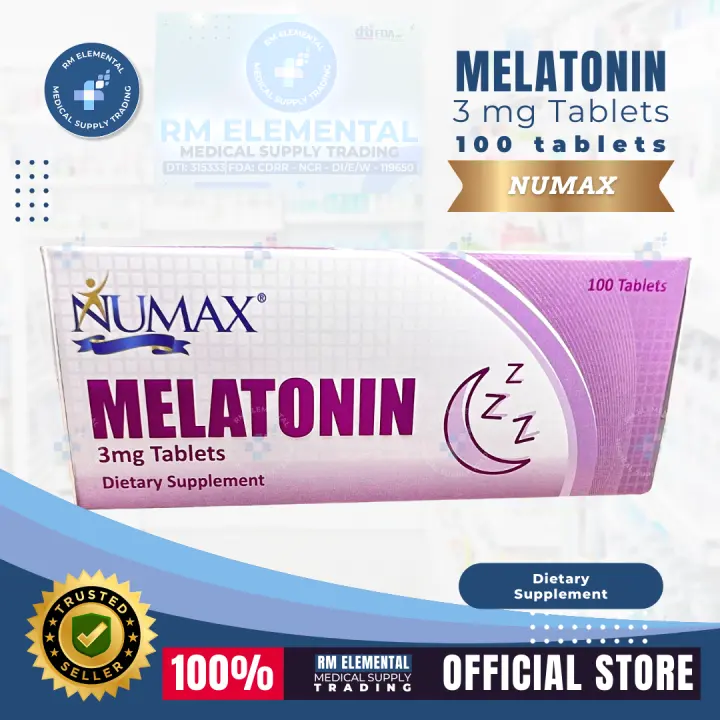Numax Melatonin 3mg 100tablet/box Sleep support Tablet