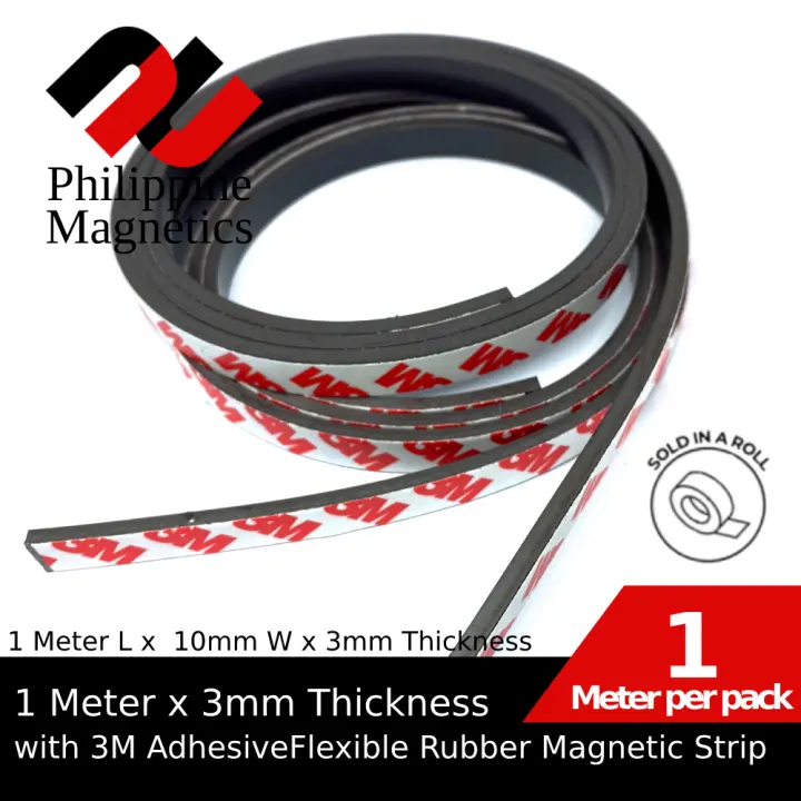 1 Meter 10mm x 3mm Rubber Strip WITH OR WITHOUT 3M Adhesive. Flexible Rubber