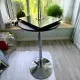High cocktail table bar round coffee table minimalist modern outdoor high adjustable tulip black Bar circle table nordic. 