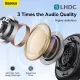Baseus H1i Headphones Earphones 5.3 Stereo HiFi Music with Rotating Noise-Cancelling Microphone Sports Gaming Headset. 