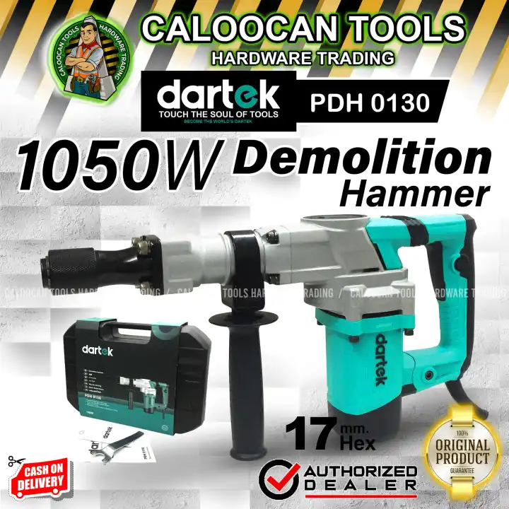 DARTEK 1050W Percussion Hammer / Demolition Hammer / Demolition Breaker /Jack Hammer  (PDH 0130) CALOOCAN TOOLS HARDWARE TRADING
