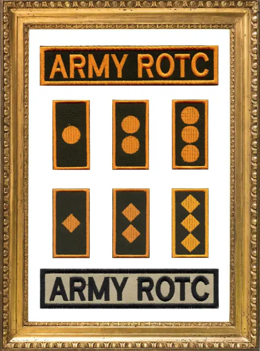 ROTC RANK PATCH WITH VELCRO (pair) 2 PIECES