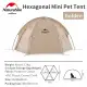 Naturehike Hexagonal Mini Pet Tent Portable Ultralight Cat Camping House Breathable Cotton Cloth Waterproof Outdoor 4 Season Cat Nest 1 Door 2 Window. 