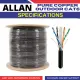 Allan Superstore Pure Copper Cat6  300m Outdoor for Network Connection / Ethernet Cable / Network Cable / UTP Cable. 