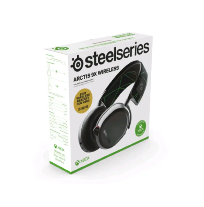 SteelSeries Arctis 9X Wireless Gaming Headset (61481)  – Integrated Xbox Wireless + Bluetooth – 20+ Hour Battery Life – for Xbox One and Series X