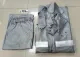 Gray Kapote/Rain Coat with Reflector - Vulcanized Rubber Material. 