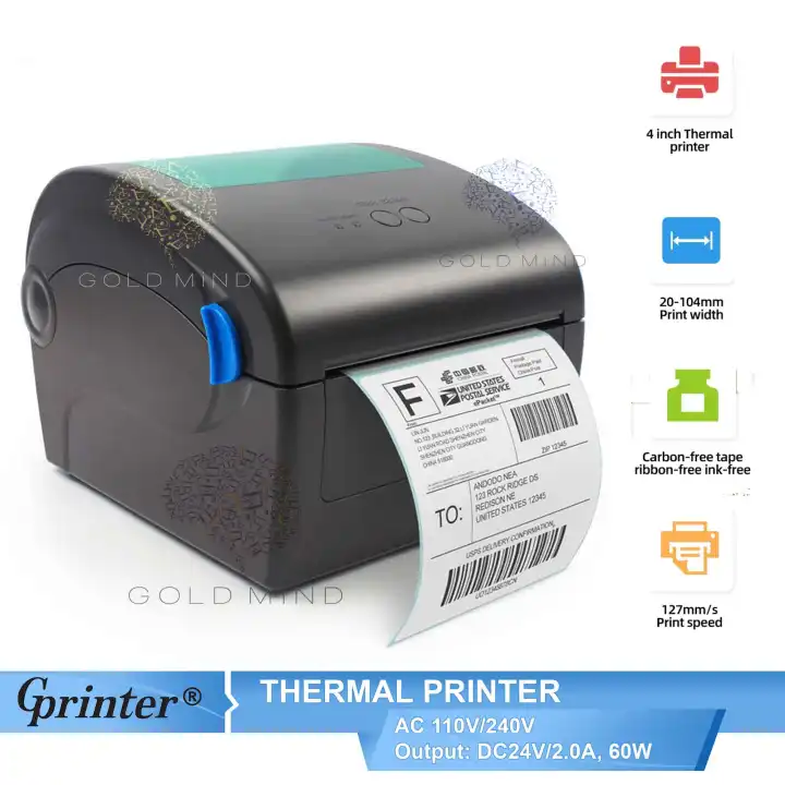Gprinter Waybill Direct Thermal Printer Barcode Shipping Labels For Thermal Stickers No Ink Needed Gold Mind Everyday Low Price Lazada Ph