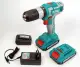 Total TIDLI20025 Cordless Impact Drill Set (with 2 x 20V Lithium-Ion Batteries and Charger). 