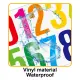 1-4 Inches waterproof Large Sheet Colourful  Number Stickers Alphanumeric Decals for Decoration DIY. 
