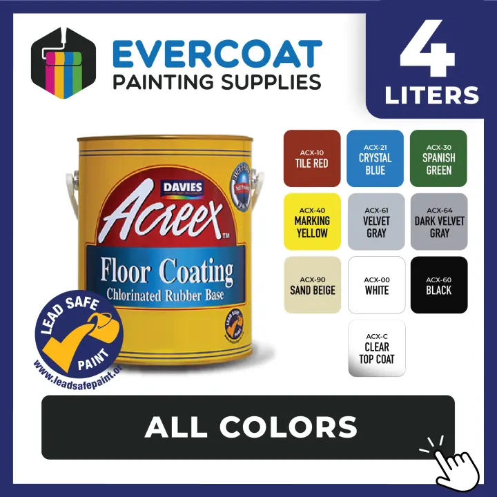 Davies Acreex Floor Coating CRB, Chlorinated Rubber Based, Flexible and ...