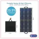 Flashfish 100W 18V Portable Solar Panel, Foldable Solar Charger with 5V USB 18V DC Output Compatible, Smartphones, Tablets and More. 