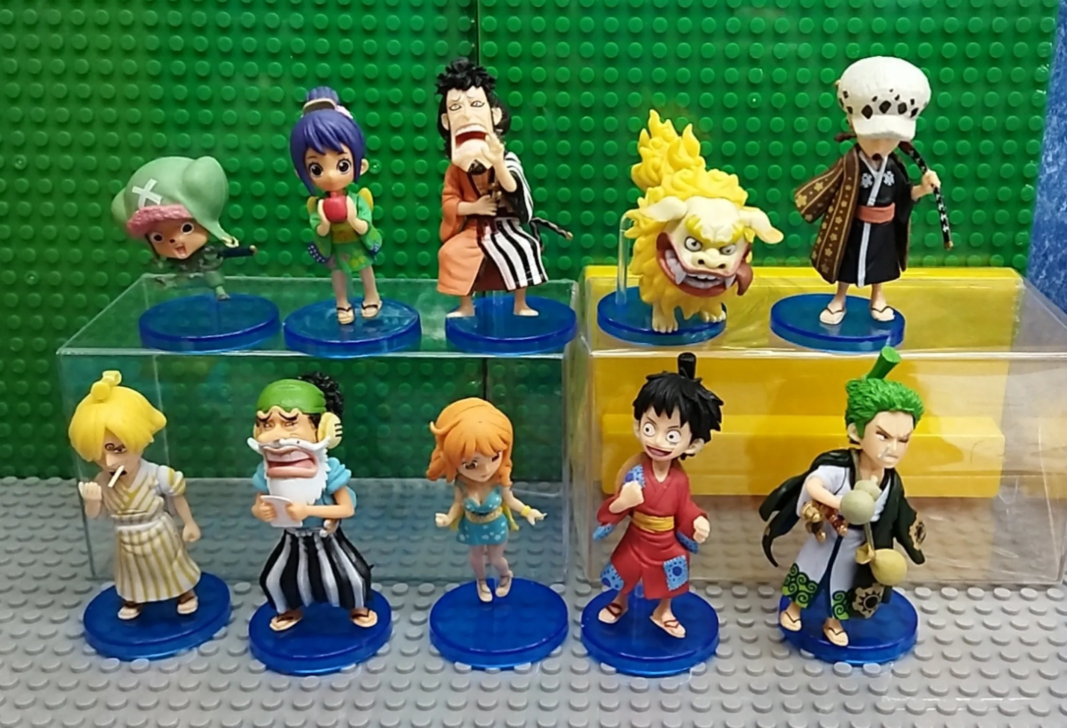 One Piece Anime Collectible Action Figure Set Luffy With Wano Set Of 10 Lazada Ph