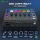 TNW F26 Sound Card Microphone Kit Mixer Audio Mixer Sound card  Broadcast Mic Sound Card for Phone/Laptop Record. 