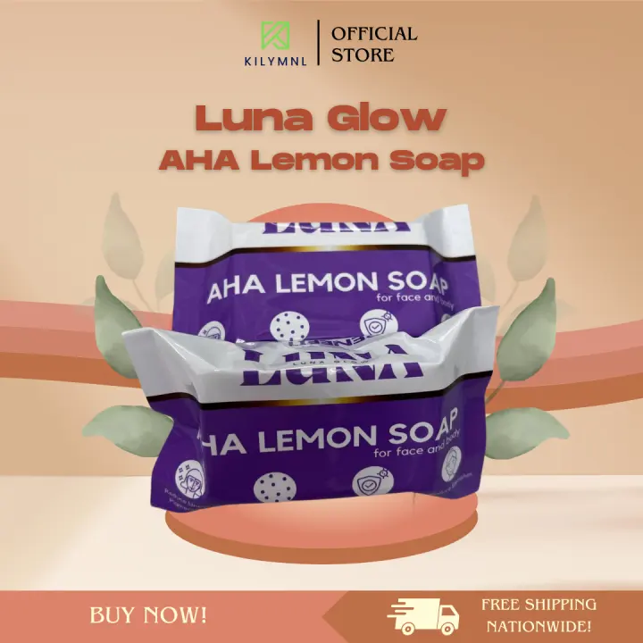 🫧🧼⚡️🛀 FDA APPROVED Luna Glow Aha Lemon Soap 🫧🧼⚡️🛀 Youthful Looking Soap Anti Inflammatory Soap Promote Collagen Soap Brightening and Toning Soap Glowing Soap Anti Aging Soap Vitamin C Soap Safe For Pregnant Woman 🫧🧼⚡️