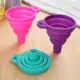 Mini and Portable Silicone Foldable Funnel Practical Collapsible Funnel. 
