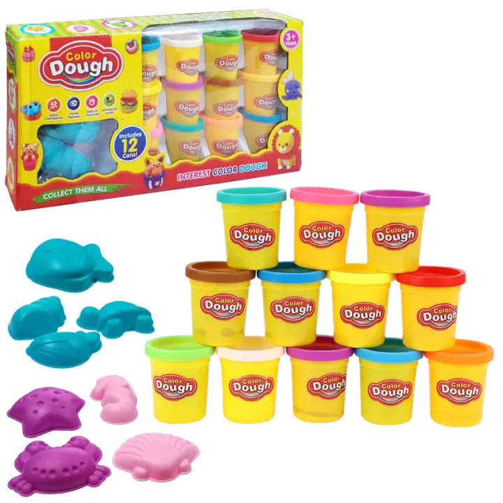 Play-Doh Clay Dough 12pcs Amazing Starter Pack Underwater Assorted Color Molding Compound Playdoh Play Set
