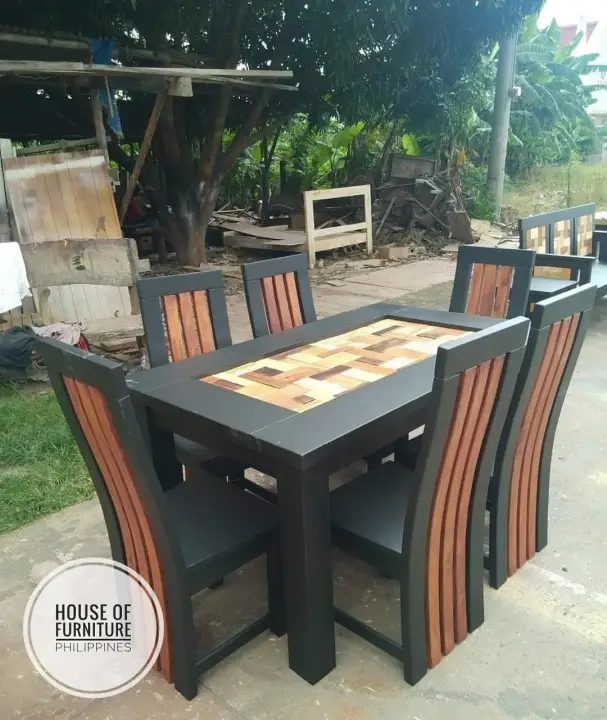 Dining Table Wooden 6 Seater With Chairs Joan Set House Of Furniture Lazada Ph Dining Table Wooden 6 Seater, How Big Is A 6 Seater Table