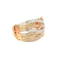 ESOTICO JEWELRY BANGLE W/ 1196 Baguettes & 917 Round Diamond Chip (6.419) 14K Yellow Gold, White Gold, Rose Gold. 