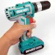 Total TIDLI20025 Cordless Impact Drill Set (with 2 x 20V Lithium-Ion Batteries and Charger). 