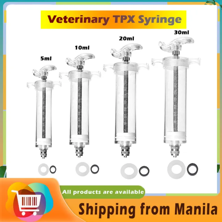 550ml Fiber Glass Syringe Veterinary Heavy Duty TPX Syringe for Pig
