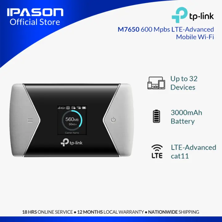 Tp-Link M7650 600Mbps LTE-Advanced Mobile Wi-Fi M7650