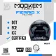 Mookem Helmet Z005 - Magenta - Ferro X - Face Dual Visor Helmet. 