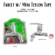FAUCET WITH MINI TEPLON TAPE/FAUCET. 