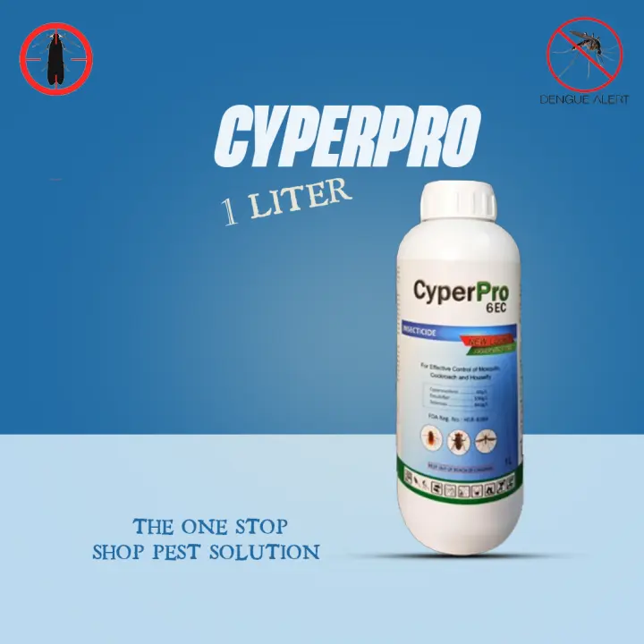 CyperPro 6EC 1Liter Cypermethrin X Mosquito DENGUE X Fly POULTRY ...
