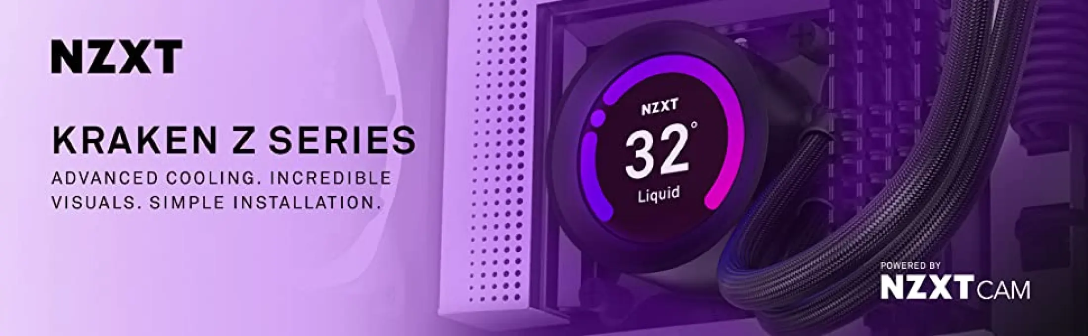 Nzxt Kraken Z53 240mm Rl Krz53 01 Aio Rgb Cpu Liquid Cooler Customizable Lcd Display Improved Pump Powered By Cam V4 Rgb Connector Aer P 1mm Radiator Fans 2 Included Lazada Ph