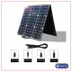 Flashfish 100W 18V Portable Solar Panel, Foldable Solar Charger with 5V USB 18V DC Output Compatible, Smartphones, Tablets and More. 