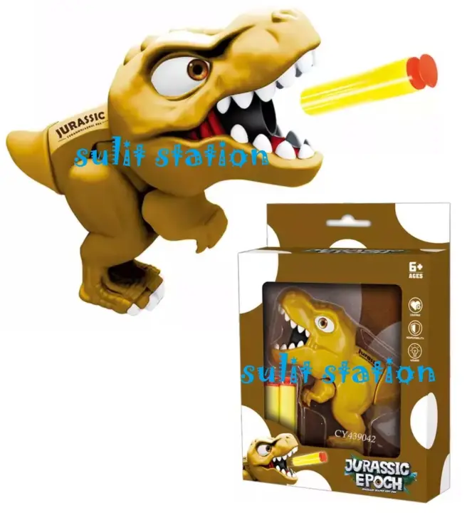 JURASSIC world DINOSAUR DINO EPOCH NERF like SHOOTING SOFT FOAM BULLET TOY BLASTER GUN TOYS SET