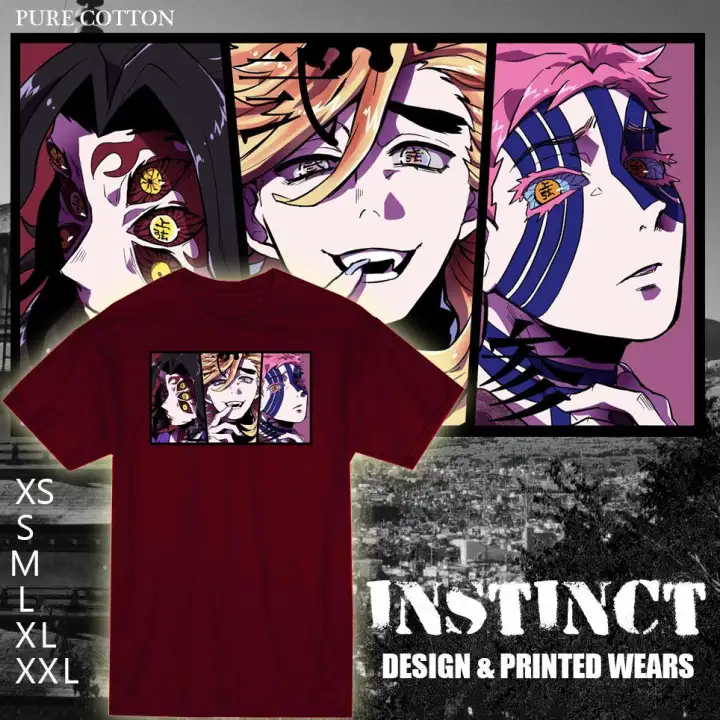 Kokushibo Doma Akaza Rui Kaigaku Hantengu Kamanue Twelve Demon Moons Cool Kimetsu No Yaiba Demon Slayer Unisex Shirt Kny072 1a Lazada Ph