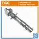 5PCS Wedge Anchor M6 / M8 / M10 / M12 / M16 Galvanized Plated also called Plated Expansion Bolt or Anchor Bolt Sleeve for Concrete TGC. 
