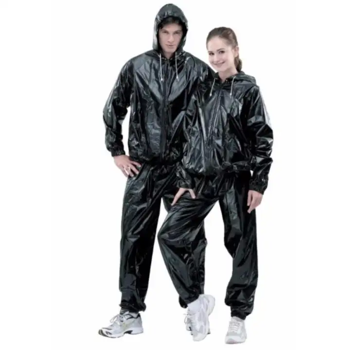 Unisex Hooded Sauna Suit With Zipper Large Lazada Ph