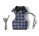 Adjustable Breathable Dog Leash And Vest Collar Harness With Bow Tie (SMALL). 