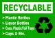 SIGN RECYCLABLE NON-RECYCLABLE BIODEGRADABLE 7.5X11 INCHES SIGNAGE PVC TYPE WATERPROOF AND NON-FADING. 