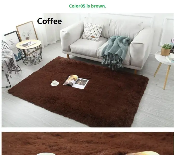Soft Modern Plush Area Rugs Thicken, Large Plush Rugs For Living Room