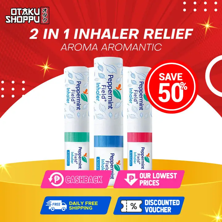 Otaku Shoppu Peppermint Field Nasal 2 In 1 Inhaler Relief Congestion And Vertigo Spa Aroma