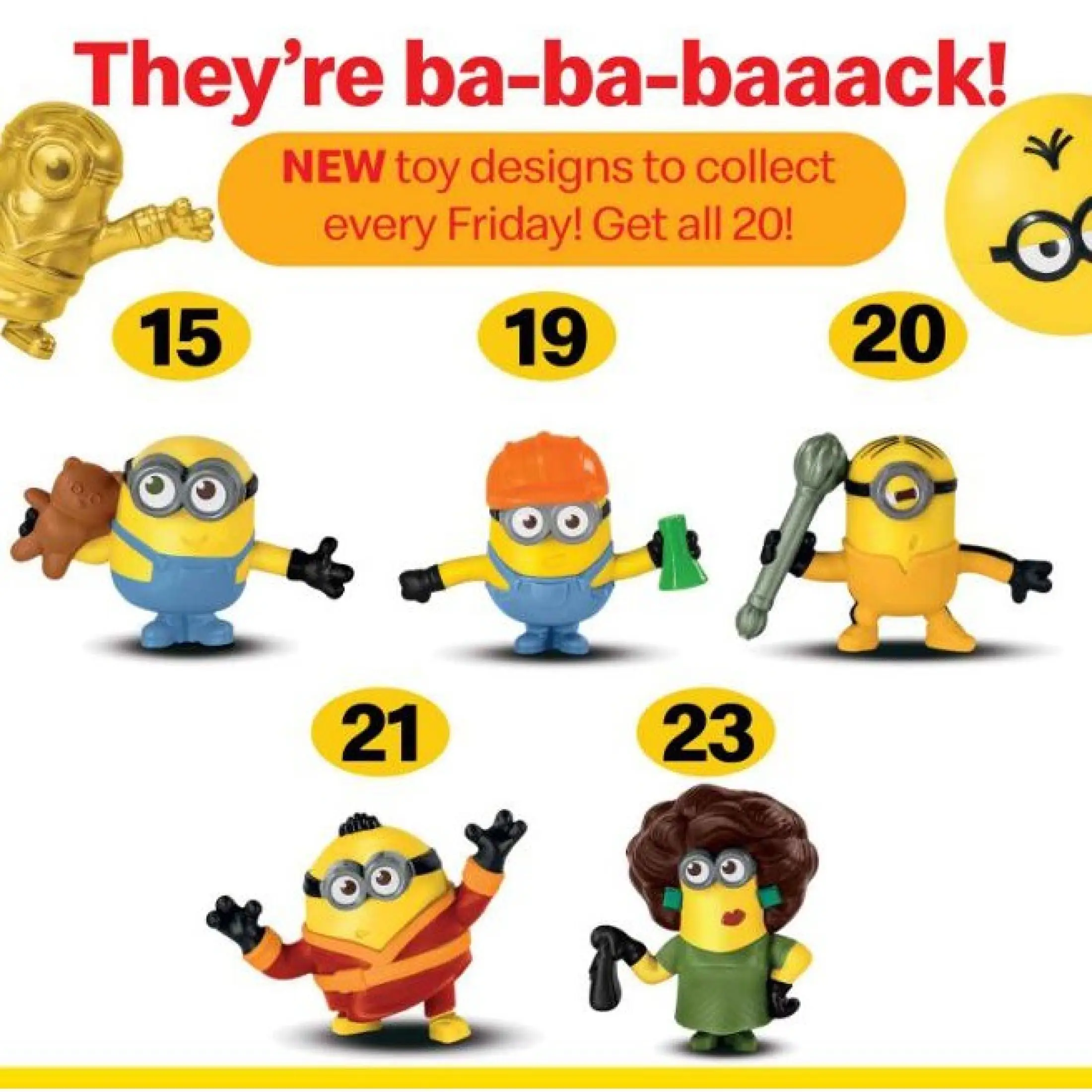 Minions Wave 1 2 Mcdonalds Happy Meal Toys The Rise Of The Gru Lazada Ph