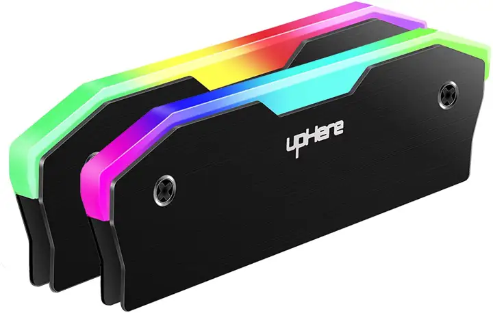 upHere RAM Memory RGB Heat Sink Cooling Vest Radiator - Set of 2pcs
