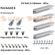 PV Aluminum Railings Roof Solar Panel Mounting Rail 2.4 2.2 Meter 2 or 4 Pieces Package 1 2 3 4 5 &6. 